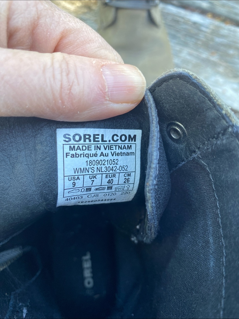 Sorel Emelie Conquest Waterproof Boot Quarry Women's Size 9 Side Zip Olive Green - Picture 7 of 10